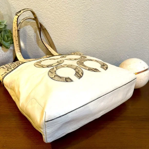Vintage Coach Audrey Python North South Tote Bag/Shoulder Bag - 17043 - Picture 11 of 16